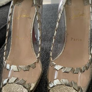 Christian Louboutin peep toe pumps